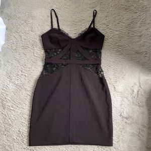 Bebe black lace dress size 8